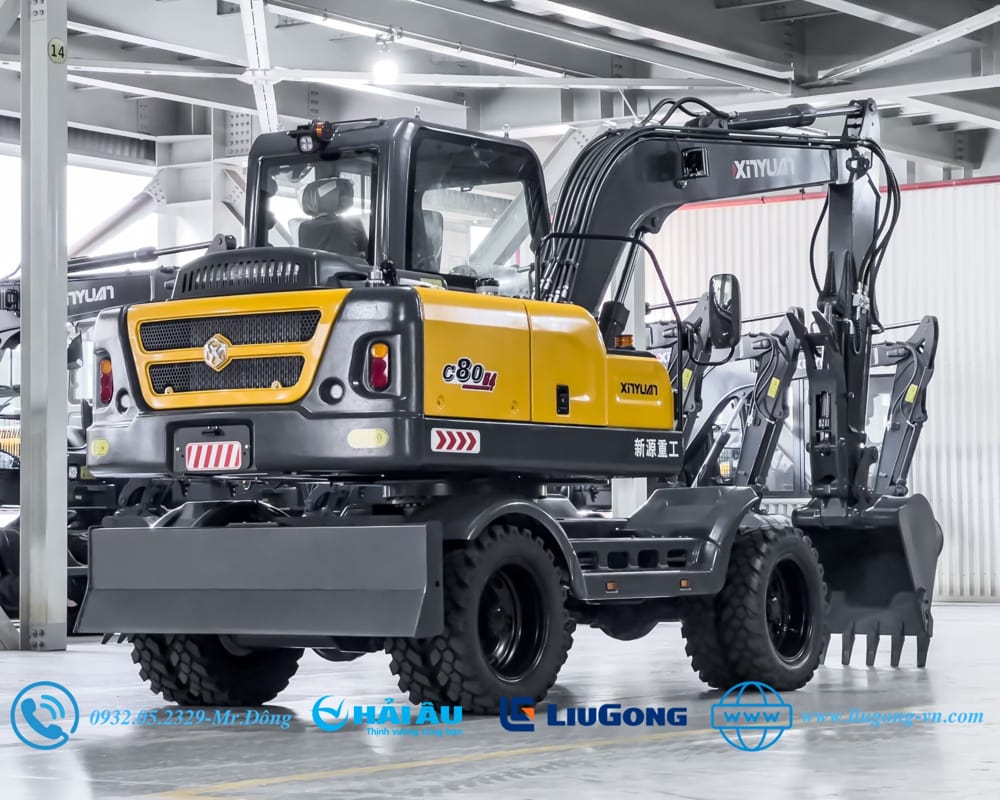 Máy Xúc Bánh Lốp XINYUAN XYC80WYT