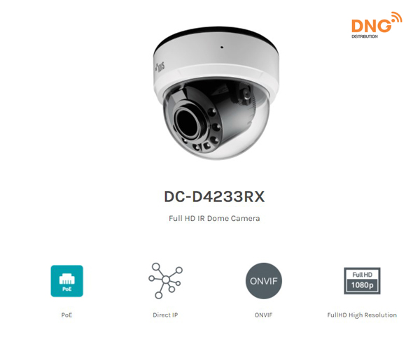 camera IP Dome IDIS IR Full HD DC-D4233RX