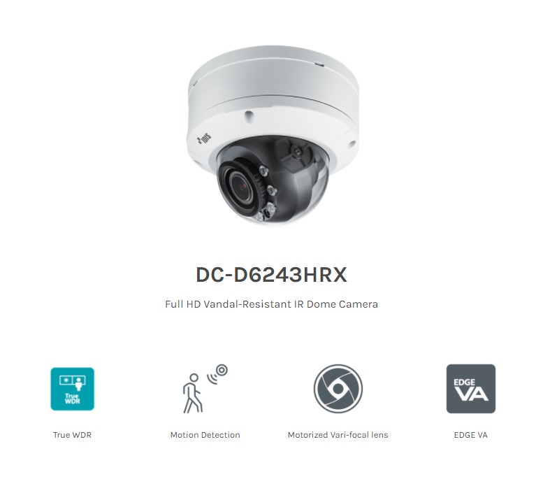 Camera IP Dome hồng ngoại IDIS Full HD 2MP DC-D6243HRX