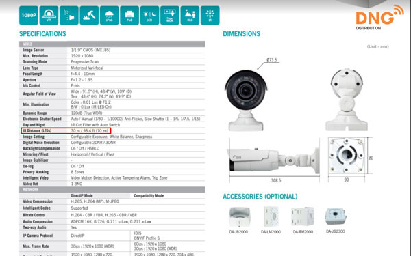 Chú ý thông số IR để lựa chọn camera quan sát ban đêm tốt nhất hiện nay