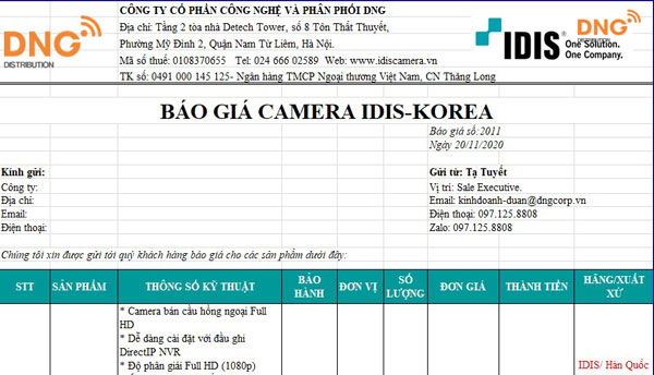 Xác định ngân sách cho việc lắp đặt camera IDIS để có thể điều chỉnh chi phí thích hợp