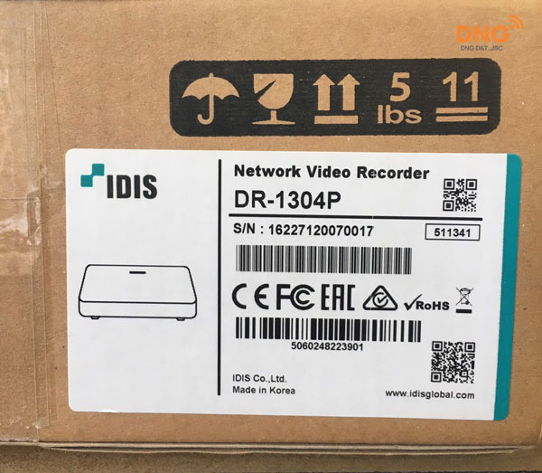 Tất cả sản phẩm IDIS camera đều được sản xuất tại Hàn Quốc