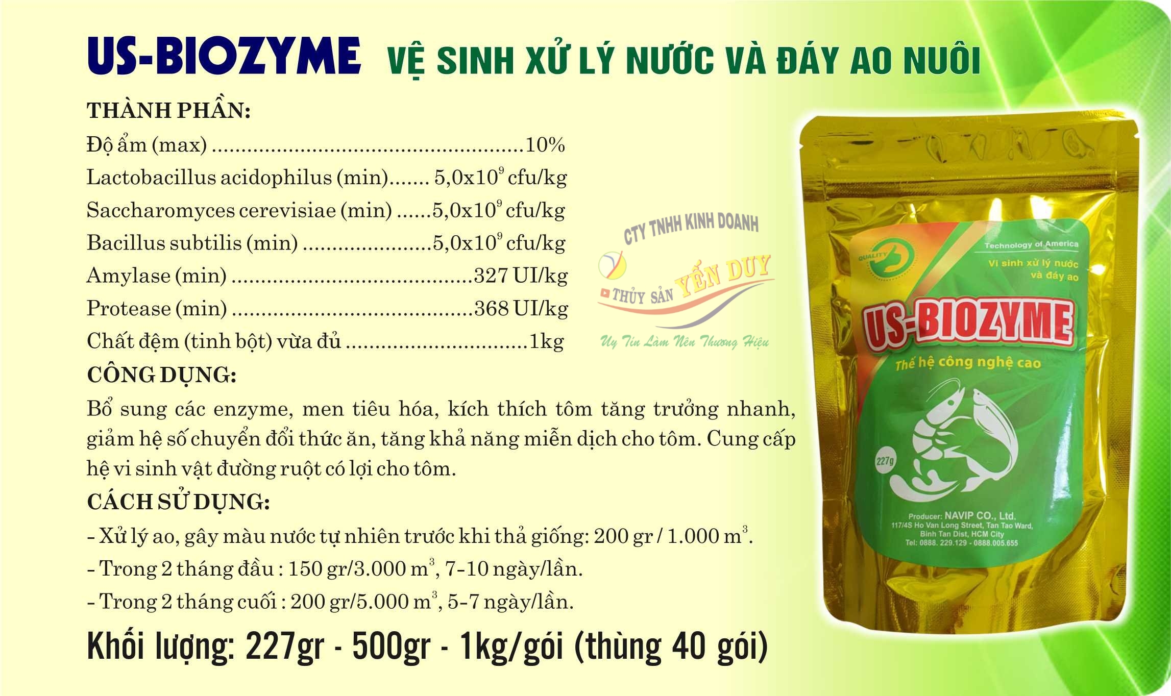 US BIO ZIM MEN Ủ NHÂN SINH KHỐI hạ chi phí - nâng hiệu quả