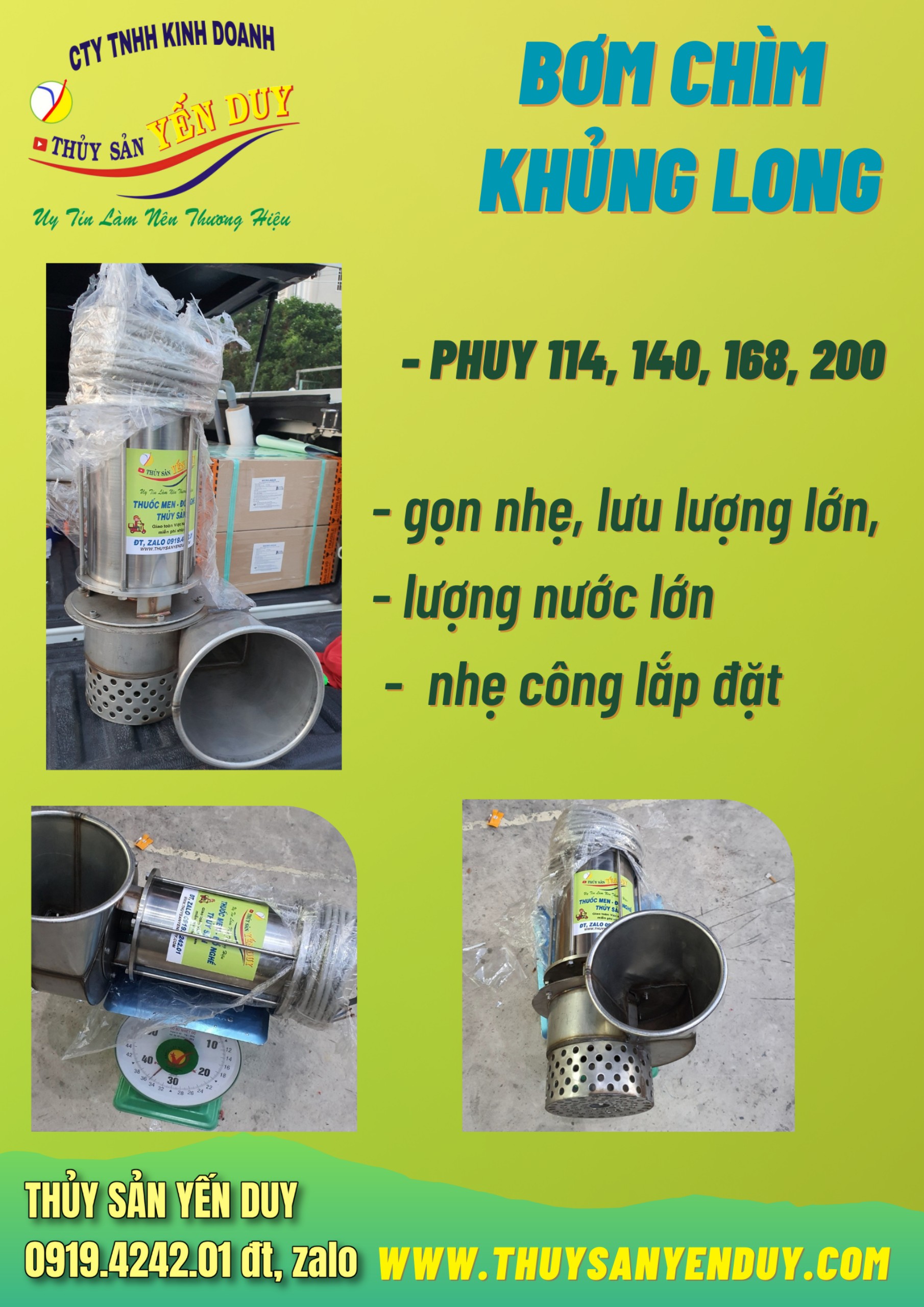 BƠM CHÌM KHỦNG LONG