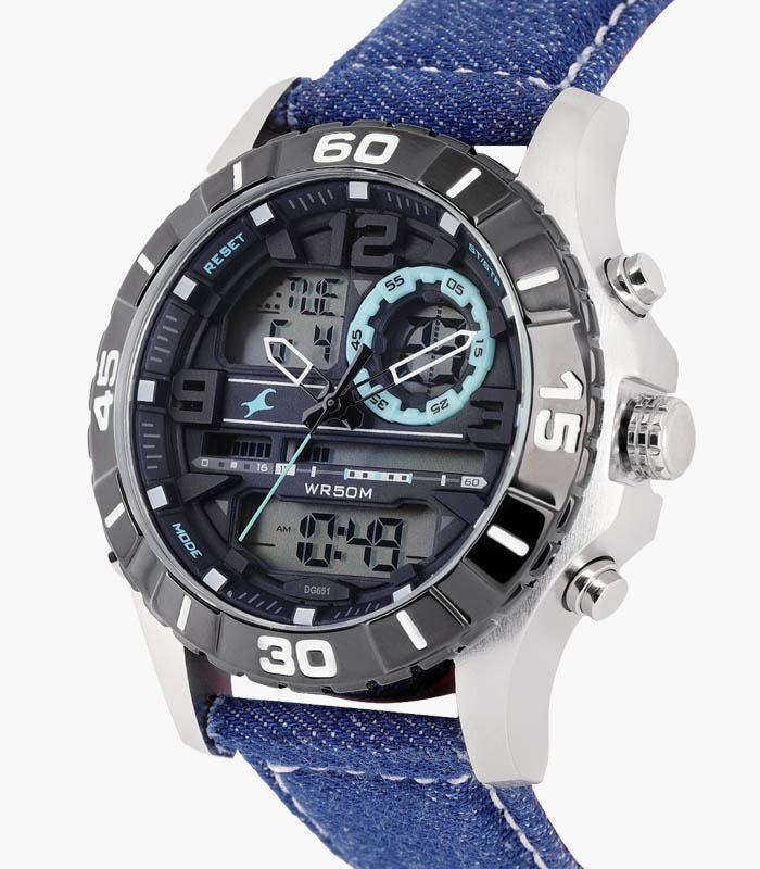 Đồng hồ nam Black Analogue and Digital Watch