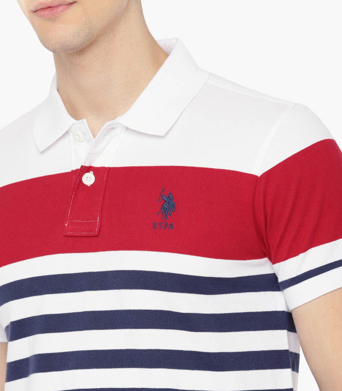 Áo thun Polo kẻ sọc ngang