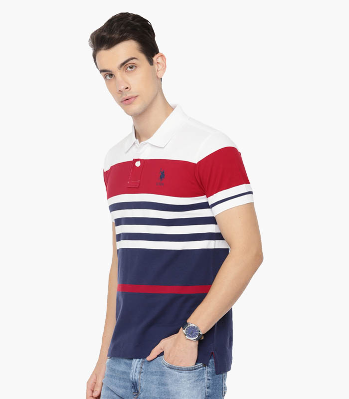Áo thun Polo kẻ sọc ngang