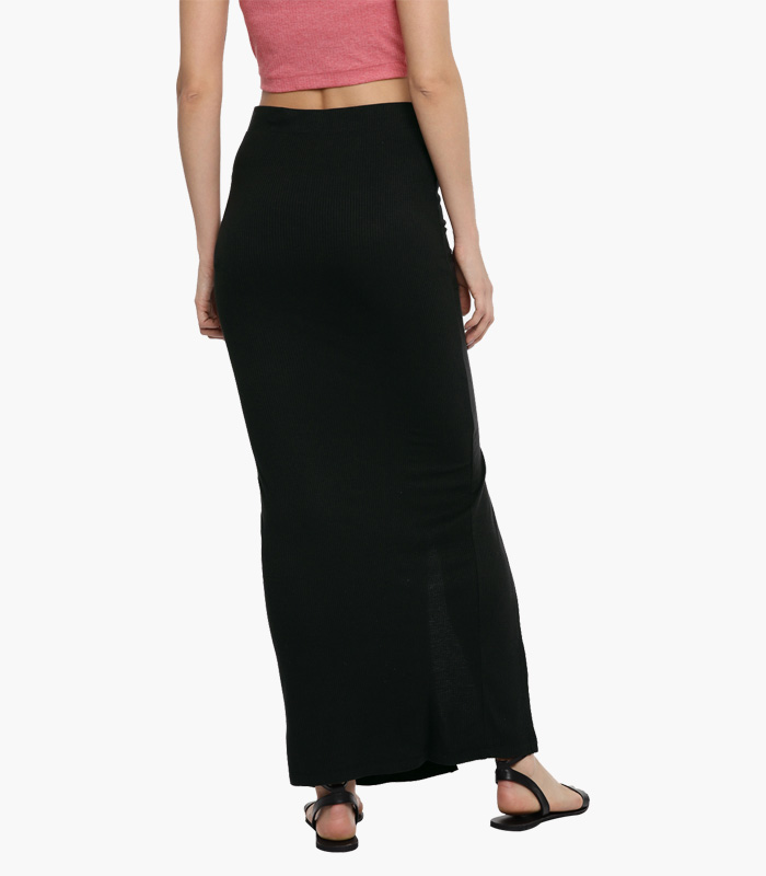 Đầm đen Solid Maxi Skirt