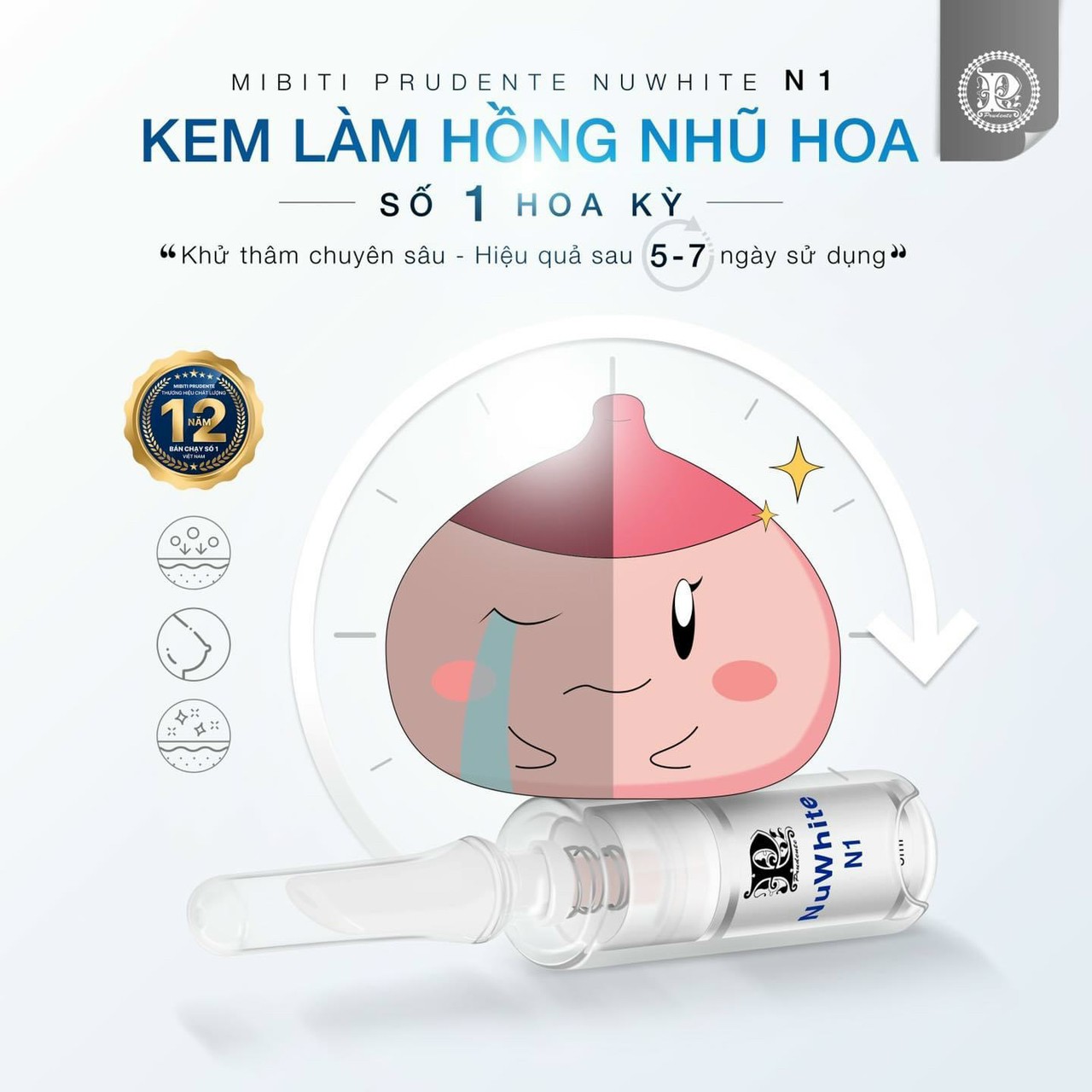 KEM LÀM HỒNG NHỦ HOA Nu White N1