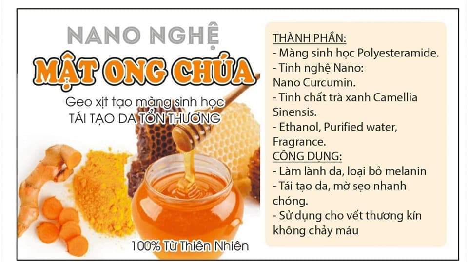 Nano Nghệ Tái Tạo Da, Trị Sẹo