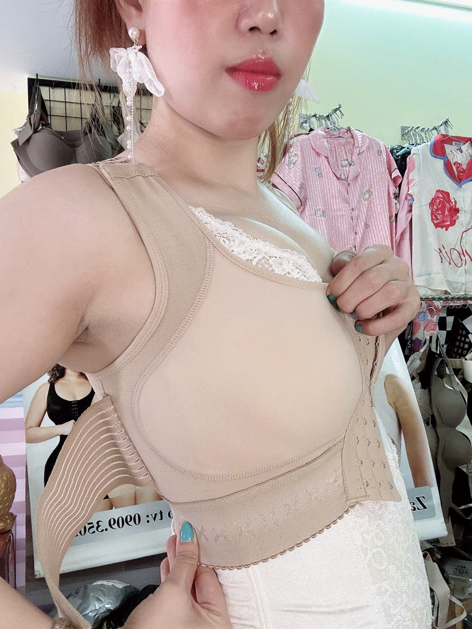 ÁO ĐỊNH HÌNH NGỰC - ÁO KÈM ĐAI - P_Sandra
