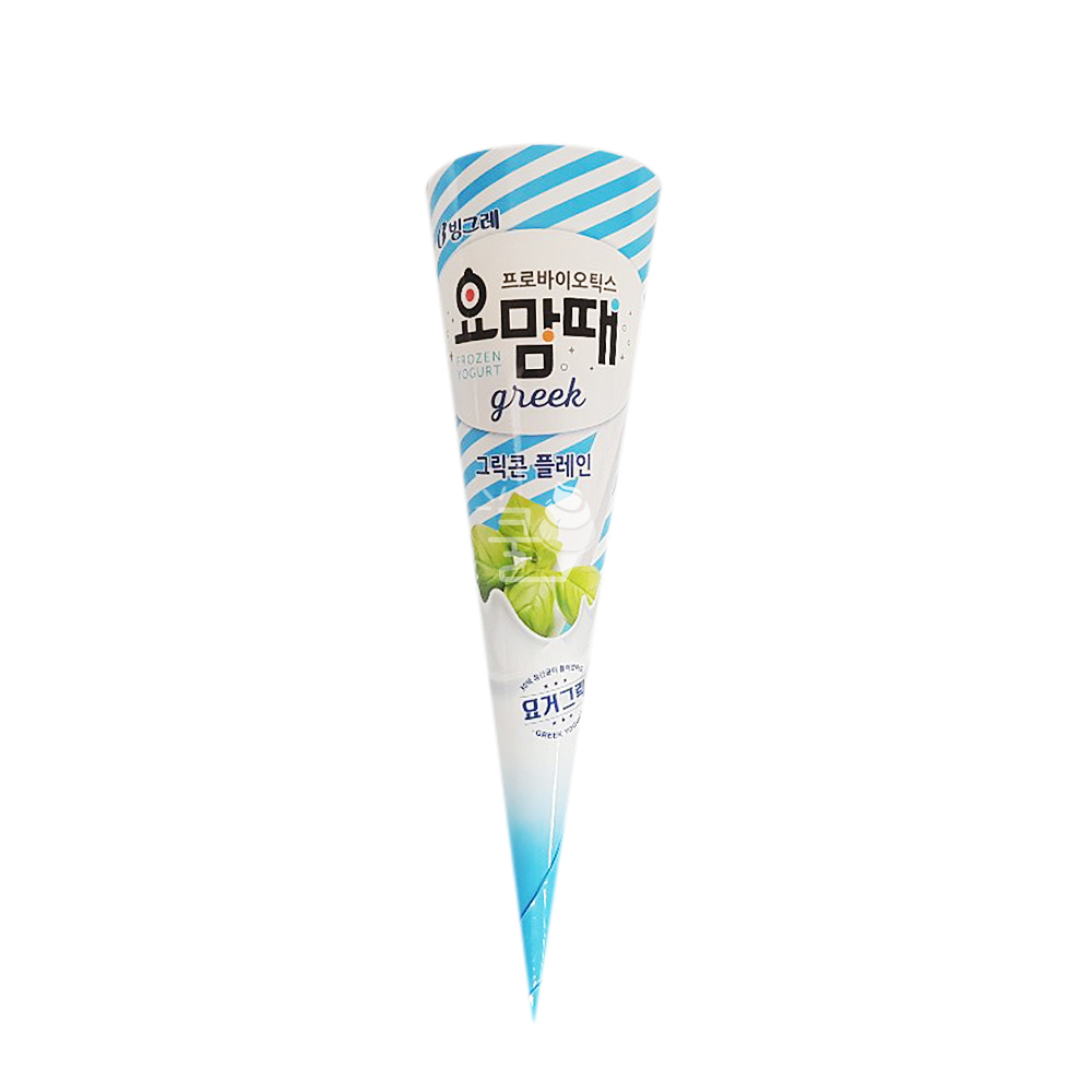 빙그레 요맘때콘 그릭 플레인 150ml BINGGRAE Kem sua chua