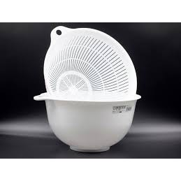 일본 나카야 바구니. 대야 세트 1.5L (흰색) NAKAYA Set chau ro mau trang