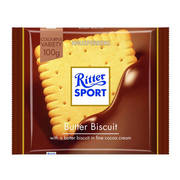 독일 리터스포트 버터 비스킷 100g Ritter Sport Butter Biscuit