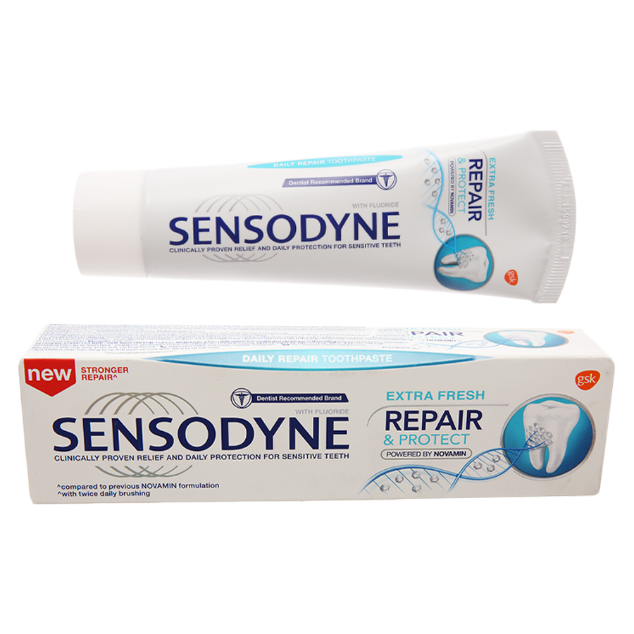 센소다인 리페어 & 프로택 액트라 프레쉬 치약 100g SENSODYNE KDR Repair & Protect Extra Fresh