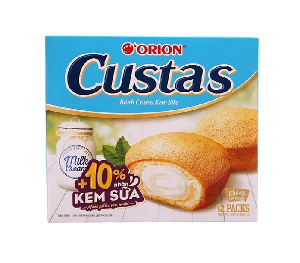 오리온 카스타드 밀크 12개입 ORION Custas Milk 12P