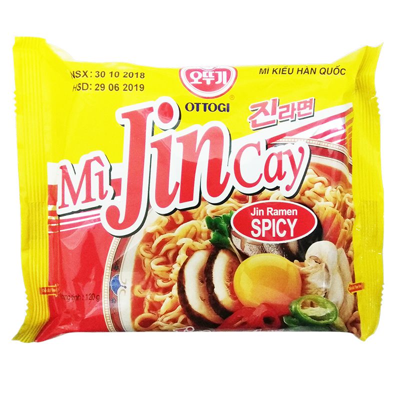 오뚜기 진라면 매운맛 120g (베트남) OTTOGI My Jin cay goi VN