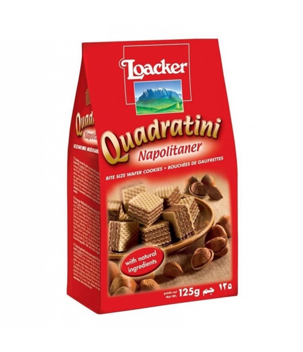 이탈리아 로아커 콰드라티니 나폴리타너 125g LOACKER.Q Banh xop nhan hat de