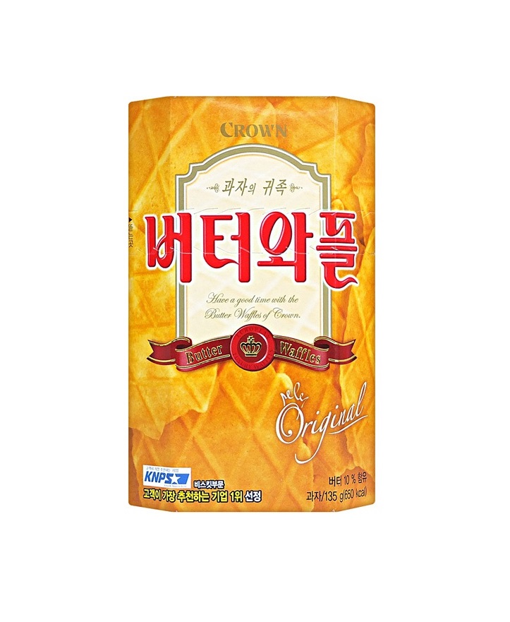 크라운 버터와플 135G CROWN Banh que bo banh gion to