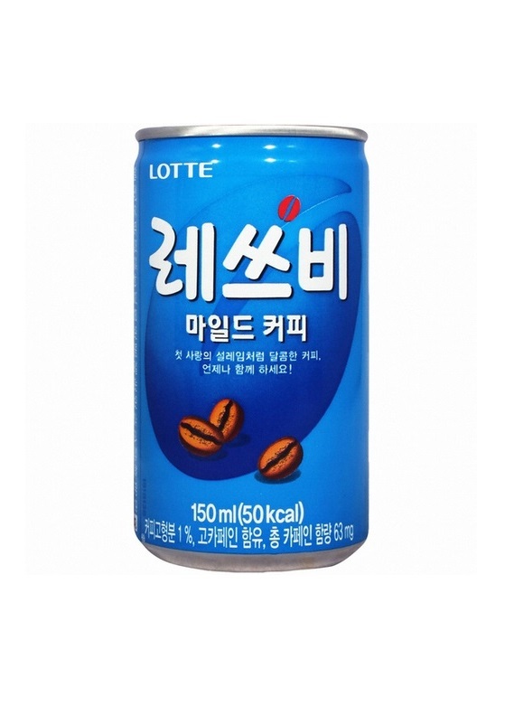 롯데 레쓰비 마일드 150ml LOTTE Ca phe lon LetsBe
