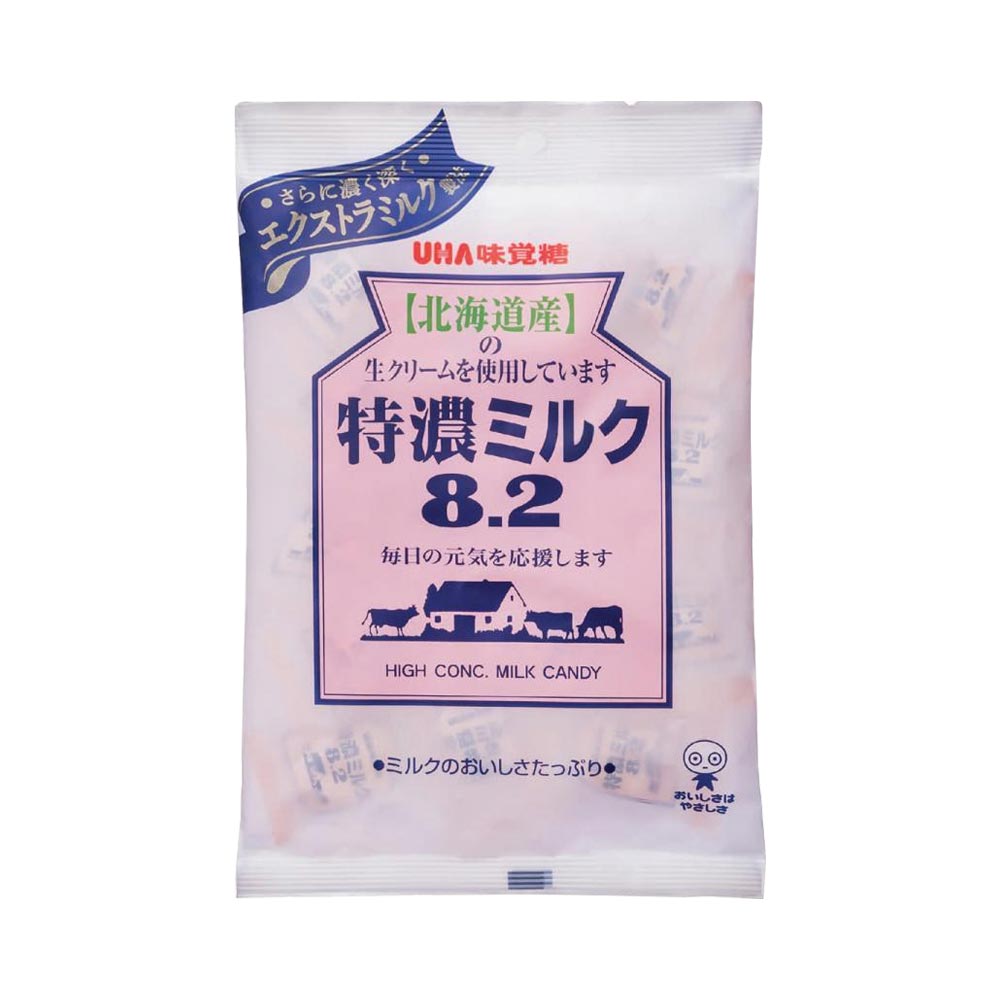 일본 UHA 토쿠노 밀크 캔디 88G Keo sua UHA Mikakuto Tokuno Milk 8.2