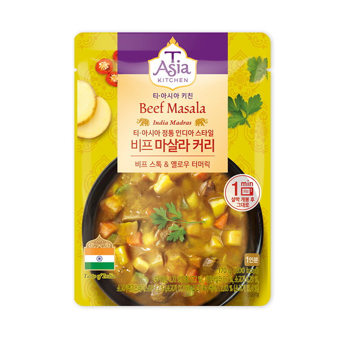 티아시아 비프 마살라 커리 170G T-Asia Ca ri Beef masala