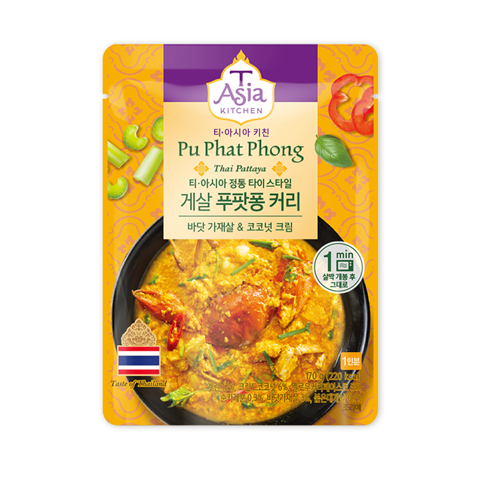 티아시아 게살 푸팟퐁 커리 170G T-Asia Cari pu phat phong