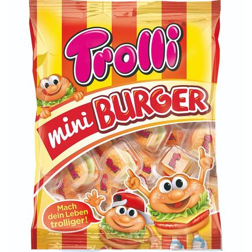 트롤리 미니 버거 젤리 캔디 170G Trolli Keo deo Mini Burger goi