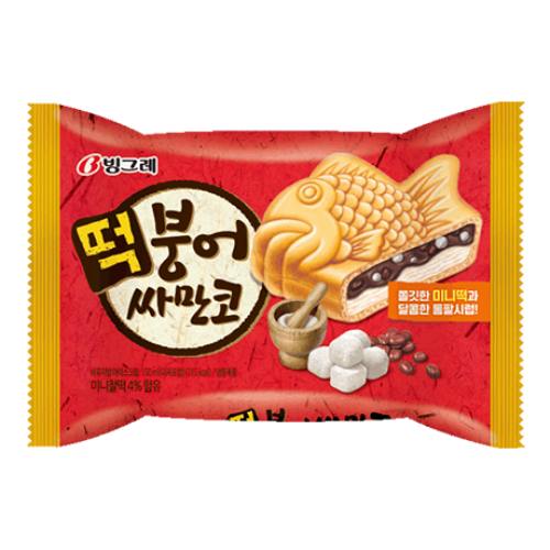 빙그레 떡붕어 싸만코 150ml BINGGRAE kem banh ca dau do
