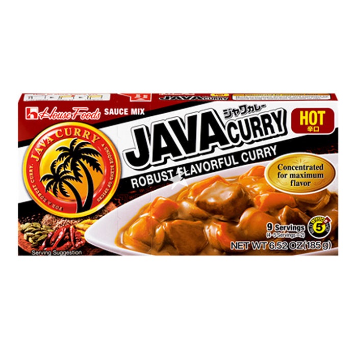 일본 하우스푸드 자바 카레 매운맛 185G House Foods Vien xot ca ri vi cay hieu Java
