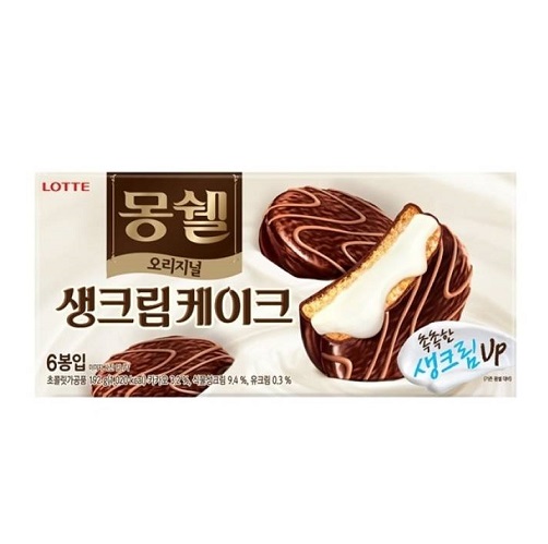 롯데 몽쉘 오리지널 생크림 케이크 192g LOTTE Banh Monchet Cream