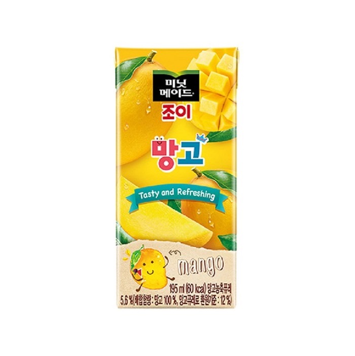 코카콜라 미닛메이드 조이 망고 팩 195ml MINUTE MAID Nuoc xoai