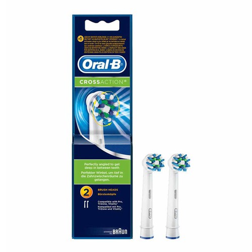오랄비 전동칫솔 크로스액션 리필모 2개입 P&G ORAL-B Set dau thay ban chai tu dong Cross action 2 cai
