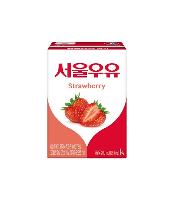 서울우유 멸균 딸기 200ML SEOUL MILK Sua dau