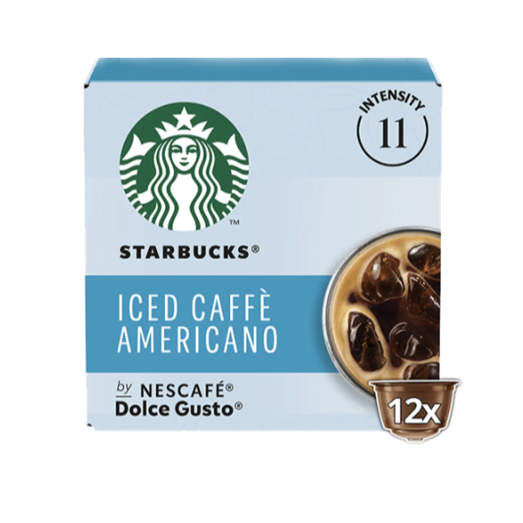 돌체 구스토 스타벅스 아이스 아메리카노 5.5G*12개입 NESCAFE Dolce Gusto Ca phe may Iced Caffe americano
