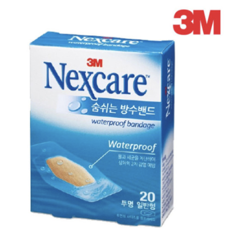 3M 넥스케어 숨쉬는 방수밴드 일반형 20매입 (중) 3M Bang ca nhan trong suot chong nuoc (co M)