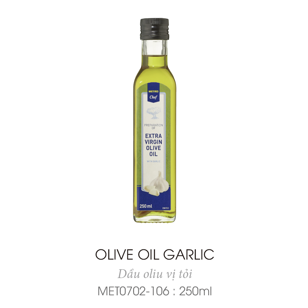 프랑스 메트로 셰프 마늘 엑스트라 버진 올리브 오일 250ml Extra Virgin Olive Oil (With Garlic)