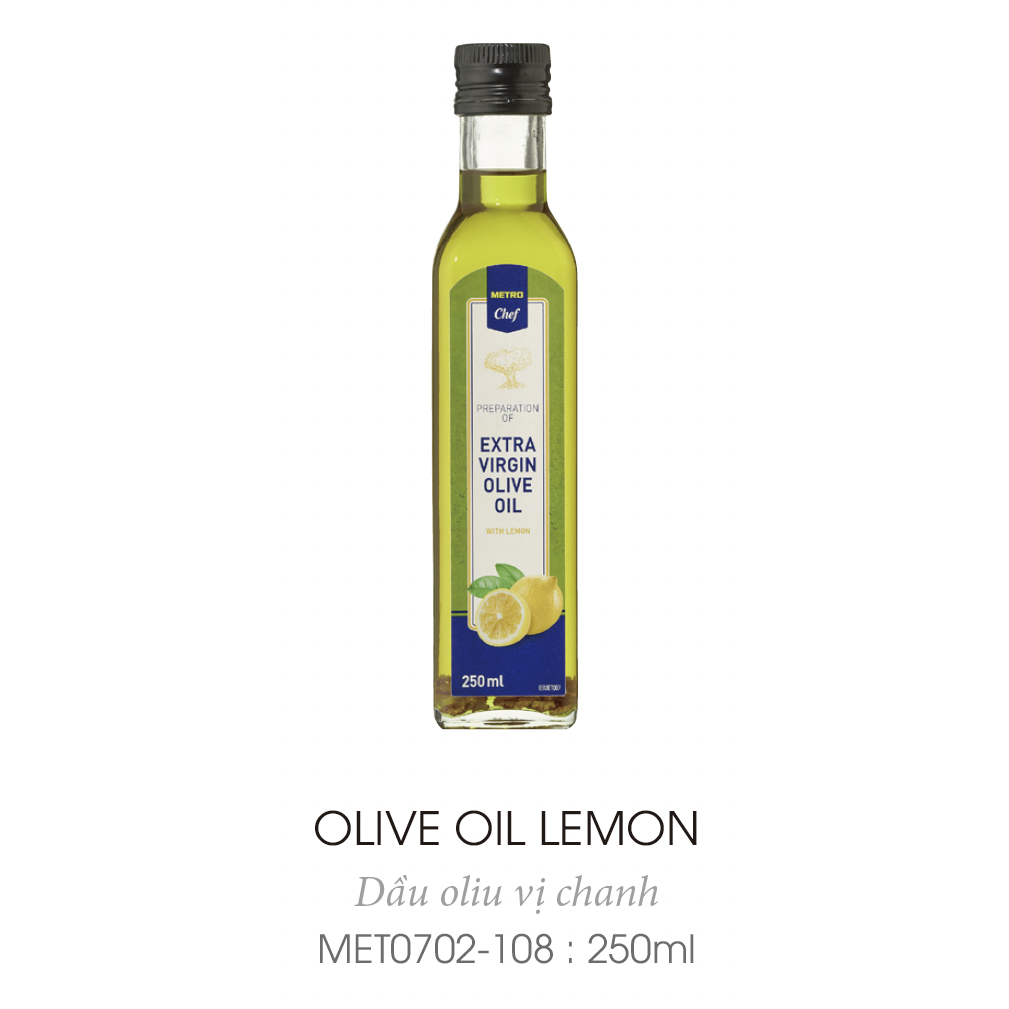 프랑스 메트로 셰프 레몬 엑스트라 버진 올리브오일 250ml Extra Virgin Olive Oil (With Lemon)