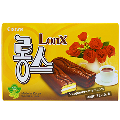 해태 크라운 롱스 220G HAITAI Banh Lonx