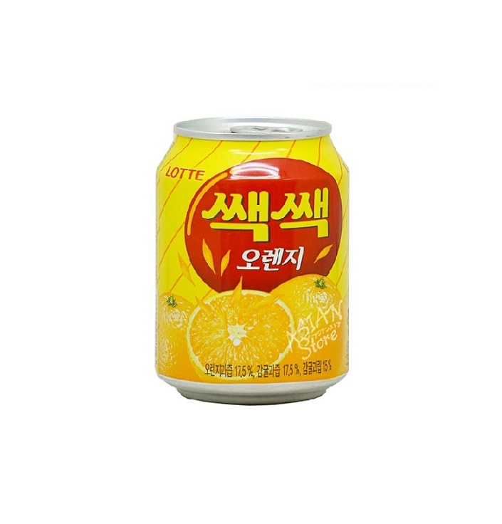 롯데 쌕쌕 오렌지 240ML LOTTE Nuoc cam lon