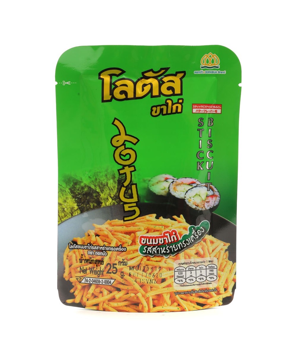 태국 로터스 스틱 김맛 25g LOTUS Banh que vi rong bien