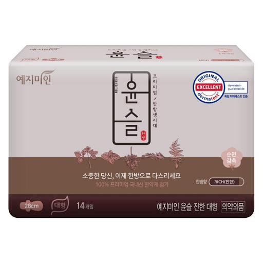 예지미인 윤슬 진한 대형 28cm 14P Bang ve sinh Yejimiin huong thao duoc dam 28cm - Plus Cotton Mild