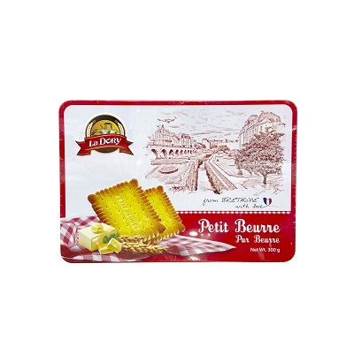 라도리 쁘띠 뵈르 300G La Dory Petit Beurre White Banh quy bo (hop)