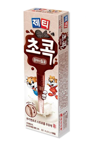 동서 제티 초콕 쿠키앤초코 36G Jetty Ong hut doi vi sua socola cookie