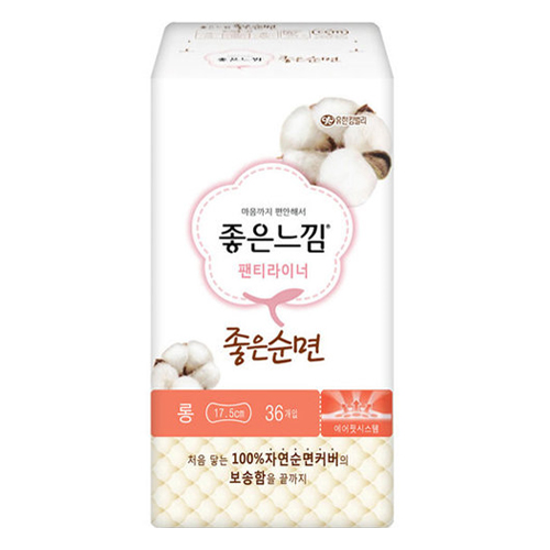 좋은느낌 순면 롱 (팬티라이너) 36P Bang ve sinh huu co hang ngay