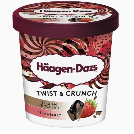 프랑스 하겐다즈 벨지안 초콜릿 & 스트로베리 420ml HAAGEN-DAZS Kem hop vi socola va dau tay