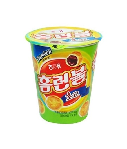 해태 홈런볼 초코컵 51g HAITAI Banh snacks nhan socola