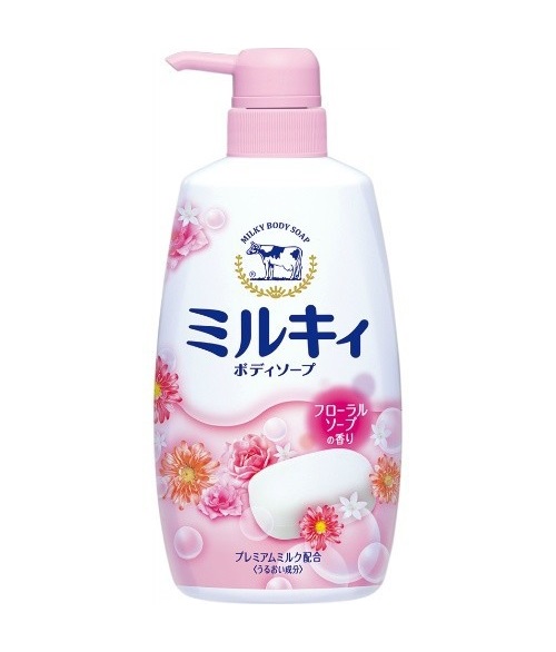 일본 밀키 바디워시 로즈향 550ML MILKY Sua tam huong hoa hong