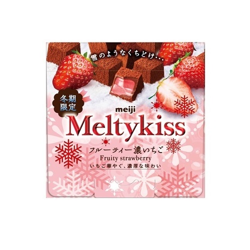 메이지 멜티 키스 진한 딸기맛 52g Meiji Meltykiss Socola tuoi co nhan vi dau