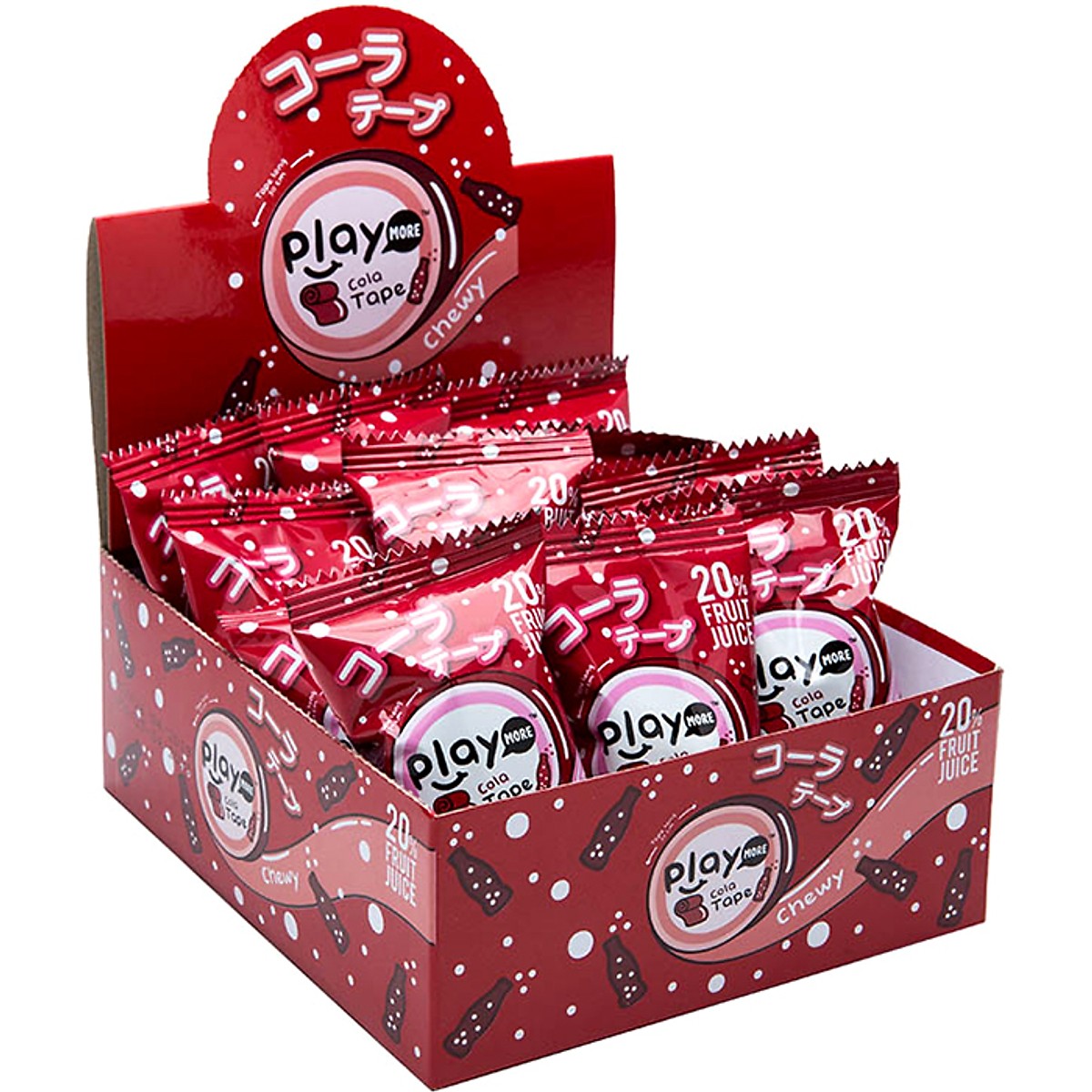 태국 플레이 모어 콜라맛 젤리롤 21G PLAYMORE Keo deo cuon vi cola